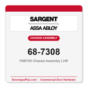 Sargent 68-7308 FM8700 Chassis Assembly LHR