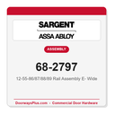 Sargent 68-2797 12-55-86/87/88/89 Rail Assembly E- Wide