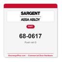 Sargent 68-0617 Push rail G