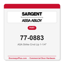 Sargent 77-0883 ASA Strike Crvd Lip 1-1/4"