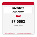 Sargent 97-0562 2 Plate (PSB)