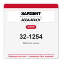 Sargent 32-1254 Machine screw - Pack of 10