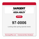 Sargent 97-0006 Locking slide spring (specify hand)