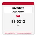 Sargent 99-0212 Pin - Pack of 10