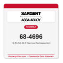 Sargent 68-4696 12-53-55-56 F Narrow Rail Assembly