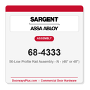 Sargent 68-4333 56-Low Profile Rail Assembly - N - (46" or 48")