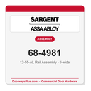 Sargent 68-4981 12-55-AL Rail Assembly - J-wide