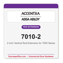 Accentra 7010-2 2 inch Vertical Rod Extension for 7000 Series