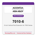 Accentra 7010-6 6 inch Vertical Rod Extension for 7000 Series