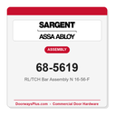 Sargent 68-5619 RL/TCH Bar Assembly N 16-56-F