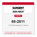 Sargent 68-2811 12-55 Rail Assembly G- Narrow