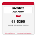 Sargent 68-5390 59MD & 1259-MD8600 RHR C/C