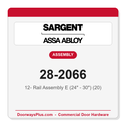 Sargent 28-2066 12- Rail Assembly E (24" - 30") (20)