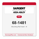 Sargent 68-1481 Mounting Rail Insert - N