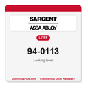 Sargent 94-0113 Locking lever