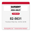 Sargent 82-5631 Thumbturn Plate Only - SA194, SA196