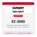 Sargent 82-3690 Escutcheon Screw Pack LE/KE(1,3), LW1/KW1, CE1, TE1 - 1 3/8" Door