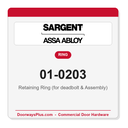 Sargent 01-0203 Retaining Ring (for deadbolt & Assembly) - Pack of 10