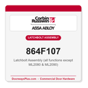 Corbin Russwin 864F107 Latchbolt Assembly (all functions except ML2080 & ML2090)