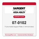 Sargent 07-0102 7-Line Inside Support Plate (1-3/4 inch door)