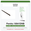 Pemko 18041DNB Nylon Brush Door Sweep – Dark Bronze Anodized Aluminum, Sold by the Foot