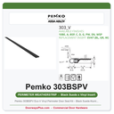 Pemko 303BSPV Eco-V Vinyl Perimeter Door Seal Kit – Black Suede Aluminum, 3'0 x 7'0