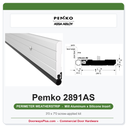 Pemko 2891AS Heavy Duty Perimeter Gasketing Kit | Mill Aluminum Silicone | 3'0 x 7'0