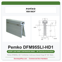 Pemko DFM95SLI-HD1 Full-Mortise Continuous Geared Hinge 95" HD1 Short Leaf Inset Dark Bronze