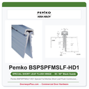 Pemko BSPSPFMSLF-HD1 Special Full Mortise Short Leaf Flush Continuous Geared Hinge Heavy Duty Black Suede 83/95"