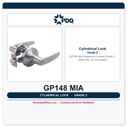 PDQ GP148 MIA Classroom Lockset – Grade 2, ANSI F84, UL Fire Rated