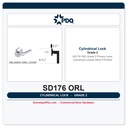 PDQ SD176 ORL Grade 2 Privacy Lever Cylindrical Lockset | ANSI F76 ADA