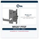 PDQ MR207 PFEF Mortise Double Dummy Trim Grade 1 US26D Satin Chrome