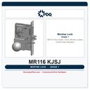 PDQ MR116 KJSJ Grade 1 Entry Mortise Lockset – US32D Satin Stainless