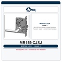 PDQ MR159 CJSJ Mortise Lockset – Dormitory Function, Grade 1, US32D Satin Stainless