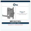 PDQ MR138 PJEJ Mortise Lockset | Grade 1 Institution Function US32D