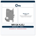 PDQ MR126 KJEJ Mortise Lockset | Grade 1 Passage | US32D Satin Stainless