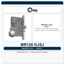 PDQ MR126 KJSJ Mortise Lockset | Passage Function, Grade 1, US32D Satin Stainless
