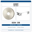 Sargent 8204 OB Trim Storeroom or Closet Mortise Lockset | LA Keyway, Grade 1 Commercial
