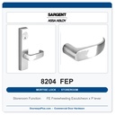 Sargent 8204 FEP Trim Storeroom or Closet Mortise Lockset | LA Keyway, Grade 1 Commercial