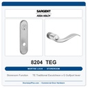 Sargent 8204 TEG Trim Storeroom or Closet Mortise Lockset | LA Keyway, Grade 1 Commercial