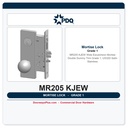 PDQ MR205 KJEW Wide Escutcheon Mortise Double Dummy Trim – Grade 1, US32D Satin Stainless