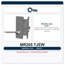 PDQ MR205 TJEW Wide Escutcheon Mortise Double Dummy Trim – Grade 1, US32D Satin Stainless