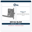PDQ MR162 MJSR Grade 1 Apartment/Corridor Mortise Lockset – Square Rose, US32D Satin Stainless