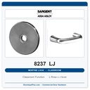 Sargent 8237 LJ Trim Classroom Mortise Lockset | LA Keyway, Grade 1 Commercial