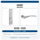 Sargent 8236 CES Trim Closet Mortise Lockset | LA Keyway, Grade 1 Commercial