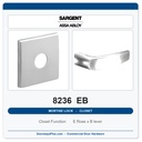 Sargent 8236 EB Trim Closet Mortise Lockset | LA Keyway, Grade 1 Commercial