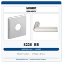 Sargent 8236 EE Trim Closet Mortise Lockset | LA Keyway, Grade 1 Commercial