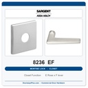 Sargent 8236 EF Trim Closet Mortise Lockset | LA Keyway, Grade 1 Commercial