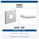 Sargent 8236 EW Trim Closet Mortise Lockset | LA Keyway, Grade 1 Commercial
