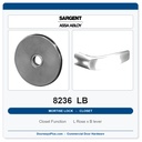 Sargent 8236 LB Trim Closet Mortise Lockset | LA Keyway, Grade 1 Commercial